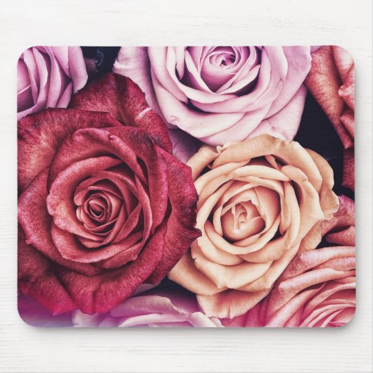 Roses Bouquet Foto Mousepad (Vorne)