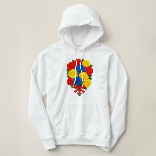 Roses Bouquet Women's Hooded Sweatshirt (Design vorne)