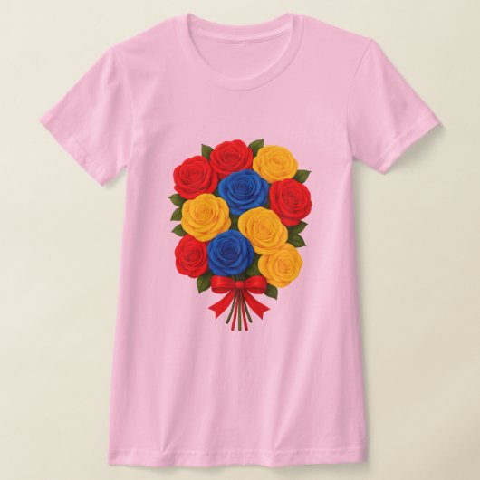 Roses Bouquet Women's Slim Fit T-Shirt (Ablage )