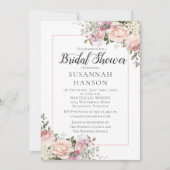Roses Brautparty Einladung (Vorderseite)