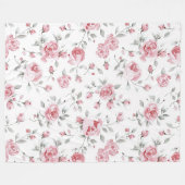 Roses Brautparty Fleecedecke (Vorderseite (Horizontal))