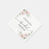 Roses Brautparty Napkin Serviette (Ecke)