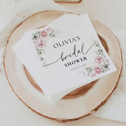 Roses Brautparty Napkin Serviette