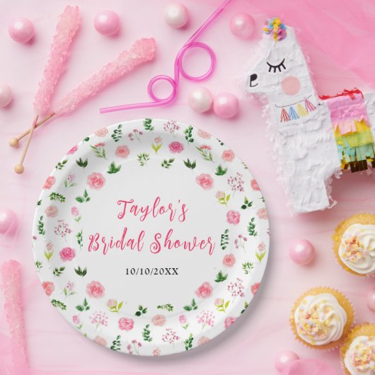 Roses Brautparty Pappteller (Party)