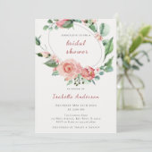 Roses Brautparty Roses Einladung (Stehend Vorderseite)