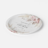 Roses Brautparty Roses Pappteller (Schrägansicht)