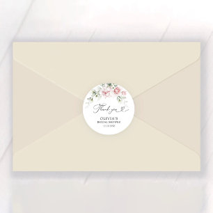 Roses-Brautparty Runder Aufkleber