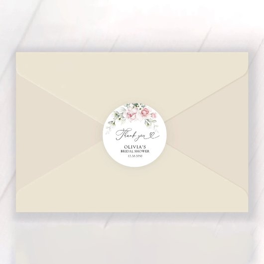 Roses-Brautparty Runder Aufkleber