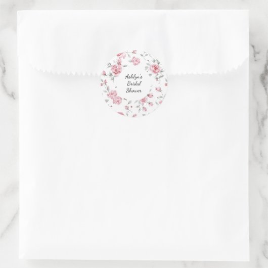 Roses Brautparty Runder Aufkleber (Tasche)