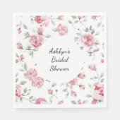 Roses Brautparty Serviette (Vorderseite)