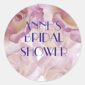 Roses Brautparty Sticke Runder Aufkleber (Vorderseite)