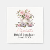 Roses Bridal Luncheon Teatro Sociale Bellinzona Serviette (Vorderseite)