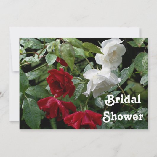 Roses Bridal Polterabend Einladung (Vorderseite)