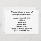 Roses Bridal Polterabend Einladung (Rückseite)