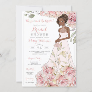 Roses Bride Brautparty Einladung