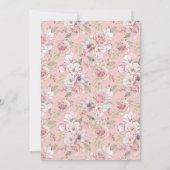 Roses Bride Brautparty Einladung (Rückseite)