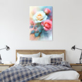 Roses Buquet Canvas Print Leinwanddruck (Insitu (Schlafzimmer))