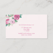 Roses Business Card Visitenkarte (Rückseite)