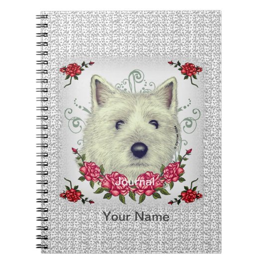 Roses Cairn Terrier Notizblock (Vorderseite)