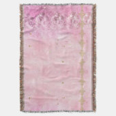 Roses Damask Grunge - Blanket Decke (Vorderseite Vertikal)