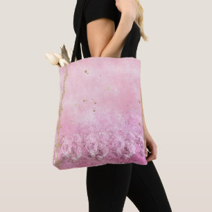 Roses Damask Grunge - Totbeutel Tasche