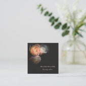 Roses Dark Romantic Quadratische Visitenkarte (Stehend Vorderseite)