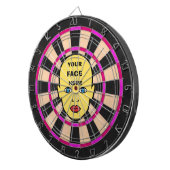 Roses Dartboard mit Ihrem Gesicht hier Dartscheibe (Vorderseite rechts)