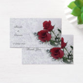 Roses Dream Thank You Wedding Favor Tag (Schreibtisch)