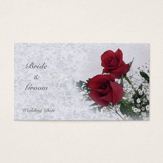 Roses Dream Thank You Wedding Favor Tag (Vorderseite)