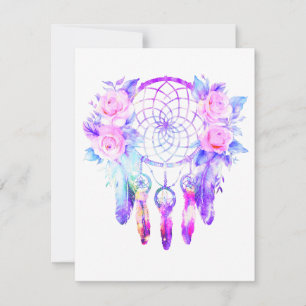 Roses Dreamcatcher Rosenblume RSVP Karte