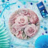 Roses Elegante Hochzeit Pappteller (Party)