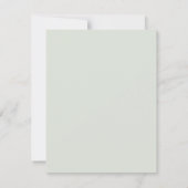 Roses Eucalyptus-Blätter RSVP Karte (Rückseite)