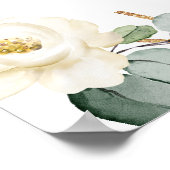 Roses Eucalyptus Brautparty Foto Prop Poster (Ecke)
