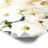 Roses Eucalyptus Brautparty Foto Prop Poster (Ecke)