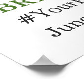 Roses Eucalyptus Brautparty Foto Prop Poster (Ecke)