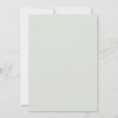 Roses Eukalyptus-Blätter Verlobung Einladung (Rückseite)