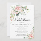 Roses Eukalyptus-Brautparty Einladung (Vorderseite)