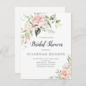 Roses Eukalyptus Grünes Brautparty Postkarte (Vorne/Hinten)