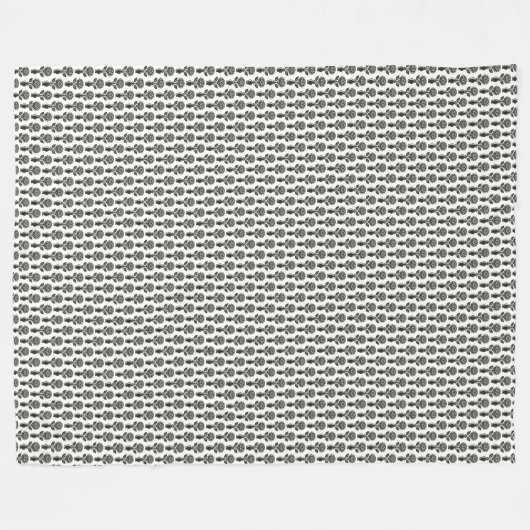 Roses Eyes Fleecedecke (Vorderseite (Horizontal))