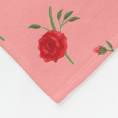 Roses Fleecedecke (Ecke)