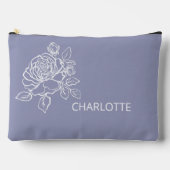Roses  Floral Custom Name Zubehörtasche (Vorderseite)