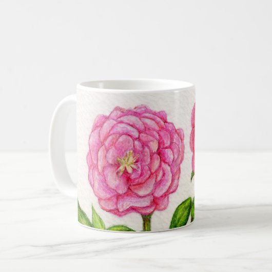 Roses Floral Kaffeetasse (Vorderseite Links)