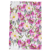 Roses Floral Mittlere Geschenktüte (Rückseite)