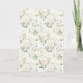 Roses Floral Peacock Beauty Is Love Karte (Rückseite)