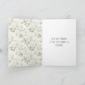 Roses Floral Peacock Beauty Is Love Karte (Innenseite)