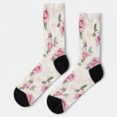 Roses Floral Socken (Linkes Detail)
