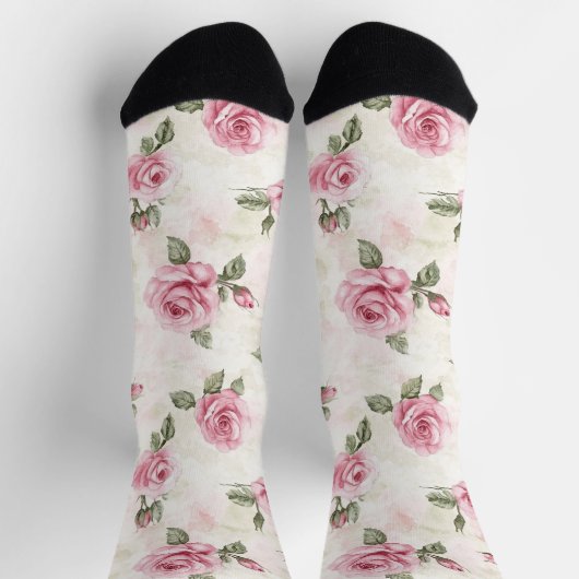 Roses Floral Socken (Oben)
