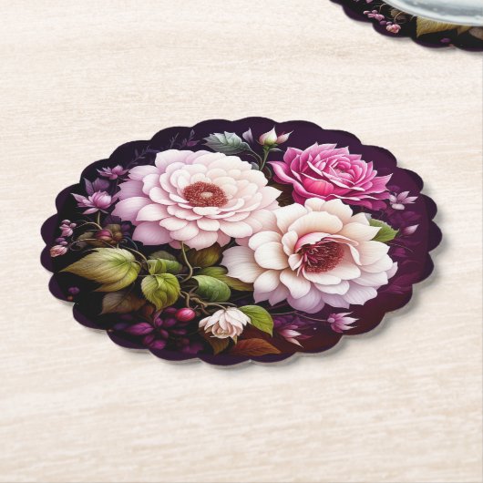 Roses Floral Untersetzer (angewinkelt)