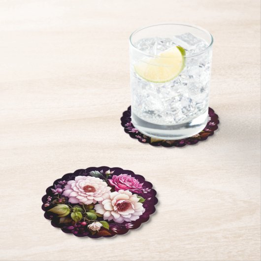 Roses Floral Untersetzer (Vor Ort)