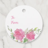 Roses floraler Fröhlicher Muttertag Geschenkanhänger (Rückseite)